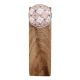 2 Pieces Pink & White Golden Checkerboard Ceramic Wooden Door Stopper
